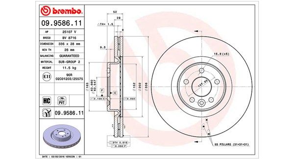 MAGNETI MARELLI Тормозной диск 360406068000